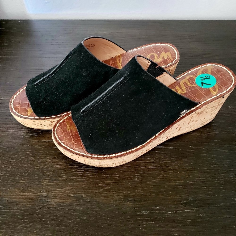 Sam Edelman cork wedge sandals